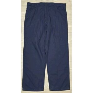 Carhartt Mens 42x32 Flame Resistant Pants FRB159 CAT2 NFPA 2112 Navy Blue Loose